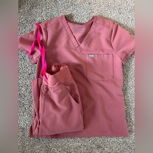 Figs Mauve XXS Scrub Set